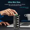 China ミニインダストリアル 4ポート 10/100/1000BASE-T 802.3at PoE + 1ポート 10/100/1000T イーサネット スイッチ wholesale