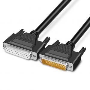 Male To Male Plug Rs232 Serial Cable 3ft With DB9 DB15 DB25 D Sub Connector
