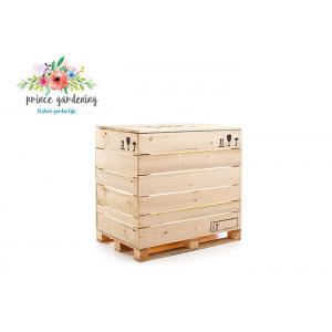 China Durable Wooden Pallet Packaging Boxes / Brown Big Size Wooden Trunk supplier