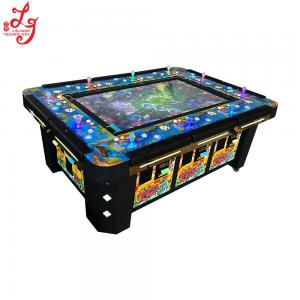 China 55 inch 10 Players Arcade Fishing Games Cabinet With Bill Acceptor And Mutha Goose System For Sale supplier