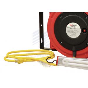 China Unique Socket Lock Electric Cable Reel 50'' With 11W Fluorescent Lamp supplier