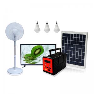 China 20W Solar Light Kit For Home , Built In FM Radio Indoor Solar Lighting System supplier