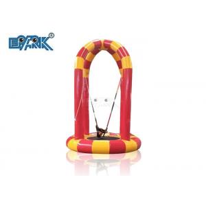 0.9MM PVC Amusement Game Machines Single Inflatable Trampoline