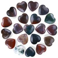 China Timeproof Polished Gemstone Indian Agate Heart Shaped Chakra Stones Crystal on sale