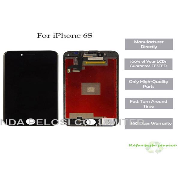 China 4,7 éclat blanc d'IPS 500cd/m2 de noir d'écran et de convertisseur analogique-numérique d'affichage à cristaux liquides d'Iphone 6s de pouce supplier