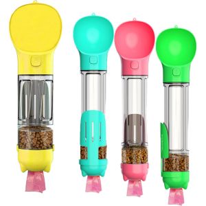 China bacia portátil 2 da garrafa de água do animal de estimação 500ml em 1 com o saco e o Scooper do tombadilho da caixa do alimento supplier