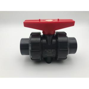 China Industry Pn16 PVC Grey True Union Ball Valve with Foot Socket or Threaded Connection Form supplier