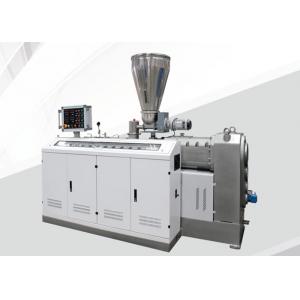 China Conical Twin Screw Extruder Machine , Double Screw Extruder 250kg/H Capacity supplier