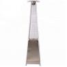 China Outdoor 2270mmH stainless steel silver gas real flame pyramid patio heater wholesale