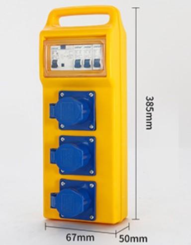 portable Industrial power Boxes with Socket and MCB waterproof outlet Distribution box