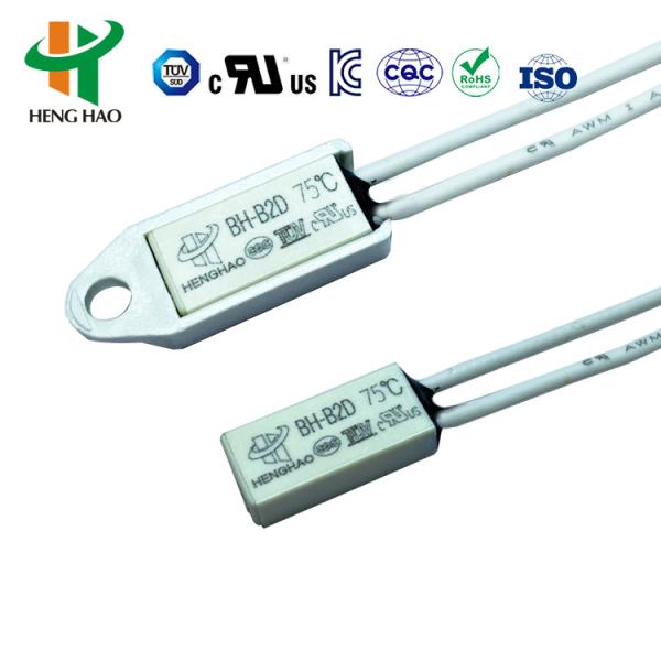 China KSD9700 Auto Reset Thermal Fuse with 30°C~155°C Range 10000 Cycles and 15*7.5*3.8mm Size wholesale