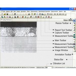 Metallographic Image Analysis Software MetaVision For Metallurgical Microscopes