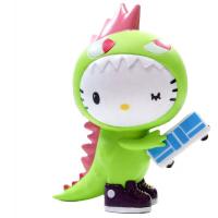 China Custom OEM Made PVC Cute Mini Plastic Cartoon Kitty Toy For Child Manufacturer on sale