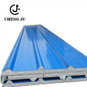 China 0.3-0.8mm Insulated Sandwich Panel Roofing Foam Polyurethane Core Insulation Sandwich Roof Panel supplier