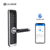 China WiFi Bluetooth Electronic Fingerprint Digital Door Lock Intelligent For Residence on sale