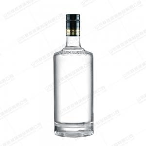 China Customized 700ml 750ml 1000ml Square Glass Wine Alcohol Drinking Bottle Vodka Whisky Gin Bottle With Heat Shrink Cap supplier