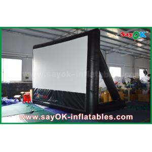 China Outdoor Inflatable Projection Screen 7mLx4mH Inflatable Movie Screen PVC Material WIth Frame For Projection supplier