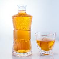 Cap Type Cork 750ml 1000ml Clear Glass Bottle for Gin Rum Vodka Whisky Customized