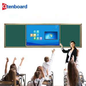 China Qtenboard 65インチディスプレイ インタラクティブなホワイトボード 20点 IR マルチタッチ LCD LED インタラクティブなホワイトボード 教育用 wholesale