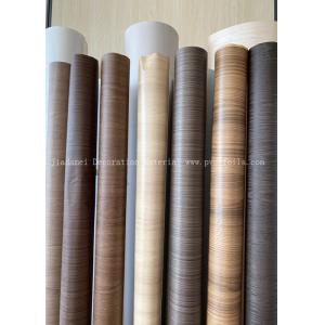 Wood Grain PVC Decorative Film For Wrapping Profile Thickness 180 Micron