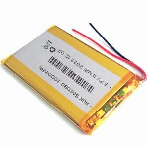 OEM / ODM Lithium Polymer LiPo Battery 505080 3.7v 3000mah Li Ion Battery