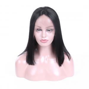 Pure Virgin Hair Lace Wigs / Lace Front Wigs For Black Women Silk Straight