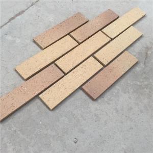 China Exterior Wall Decoration Clay Split Face Brick HM36413-7 With Rough Face supplier