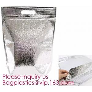 Polyester Wholesale Insulated Ice Wine Collapsible Ice Cream Lined Dry Lunch Aluminum Thermal Cooler Bag, Bagease