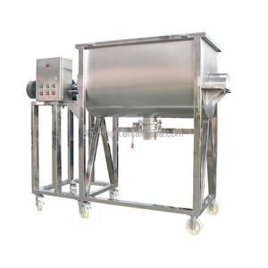 China 1500 L Horizontal Dough Mixer Animal Feed Mixer In Chemical supplier