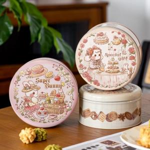 China Hot Sale Customized Round Shape Tin Box Metal Chocolate Tin Candy Cookie Christmas Gift Tin Box Tin Chocolate Packaging supplier