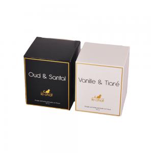 China Golden Border Custom Jar Candle Boxes 1mm Coated Paper Material supplier