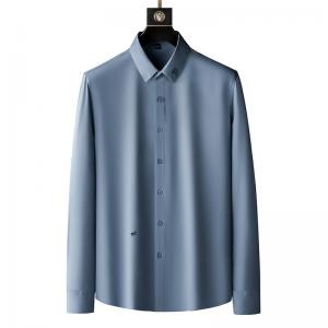 Autumn Custom Tuxedo Men's Shirts 100% Cotton Long Sleeve Formal Shirts for Plus Size