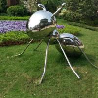 China Large Size Garden Decoration Metal Animal Art Stainless Steel Ant Sculpture on sale