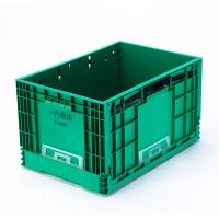 China PP Eco-Friendly Foldable Moving Container Stackable Turnover Plastic EU Folding Crate on sale