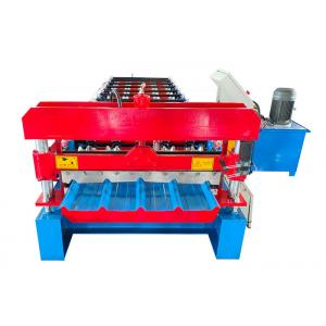 China Glazed Tile Ibr Stone Coated Roofing Sheet Roll Forming Machine 15-20m/min supplier