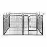 China 14.5kg 8 Panel 24'' Metal Puppy Playpen For Camping wholesale