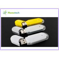 China Yellow / White Plastic USB Flash Drive , Pen Drive Memory USB Disk on sale