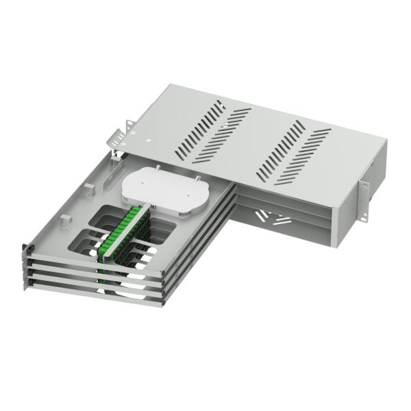 19 Inch Fiber Optic Patch Panel Sub ODF for Data Center Network ODN SC APC Swing Type