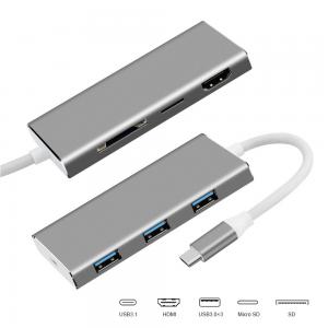 High Quality New Mini Aluminum USB Type C To USB3.0 HD PD Multi Hub