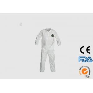 China Microporous Disposable Work Overalls , Durable Disposable Boiler Suits supplier