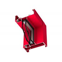 China Lightweight Aluminium Window Frame Extrusions Corrosion Resistance Red Color on sale