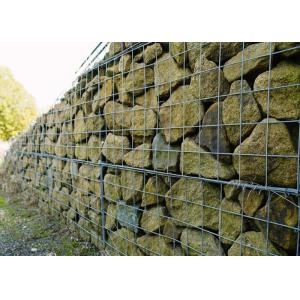 Triple Twist Hexagonal Woven Mesh Fabric Gabion Baskets Simply Filled With Natural Stone For Channels