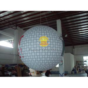 China Dia 2.5m Inflatable Advertising Helium Golf Ball with 0.18mm PVC, Sport Balloons supplier