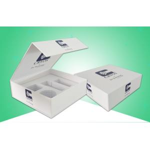 China Grey Board Paper Packaging Boxes / Hard Gift Box EVA Insertor For Selling Cosmetics supplier