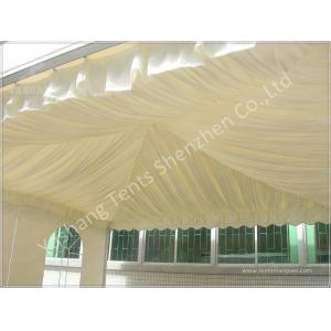China Replacement Tent Parts Decorative Lining Satin Cloth / Trevira CS Material supplier