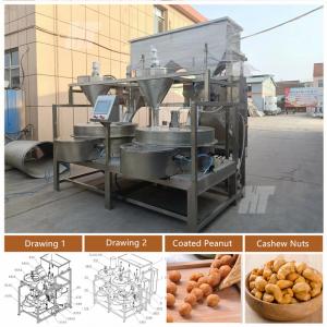 SUS304 Automatic Peanut Coating Machine High Productivity Nut Coating Equipment