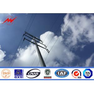 11.9M 25KN 5mm Thickness Steel Utility Pole For Electrical Power Transmission Line