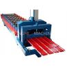 Green Color Glazed Tile Roll Forming Machine With 3 - 6m / Min Processing Speed