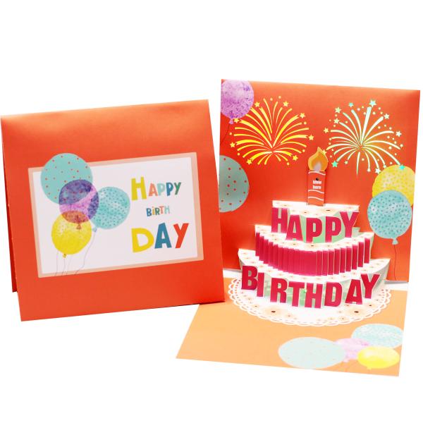 Customized Logo 3D Pop Up Greeting Card Artificial Style and Design for Special Occasions