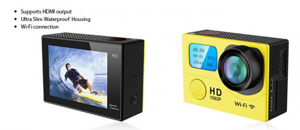 H3 Dual Screen Action Camera 4K Sport travel HD camera best digi cam wireless